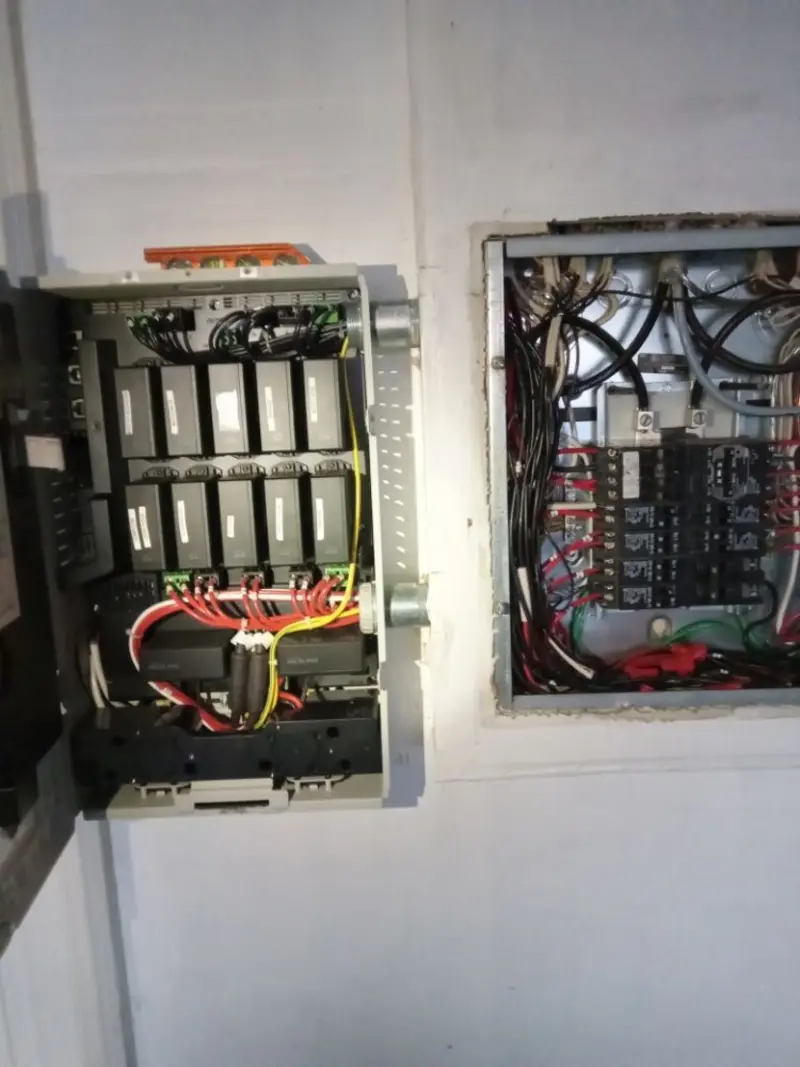 Electrical panel upgrade completed for Ring Doorbell Installation in Chili